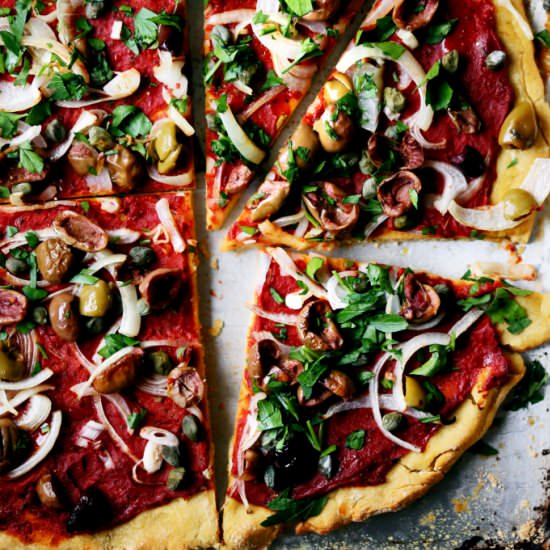 Gluten-Free Pizza Puttanesca