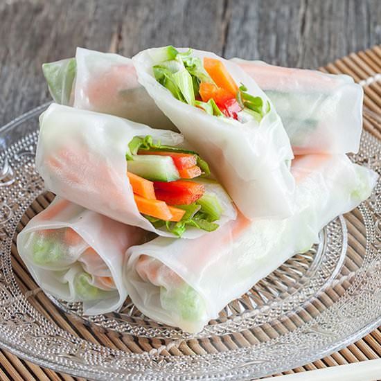 Vegetarian Rice Paper Rolls