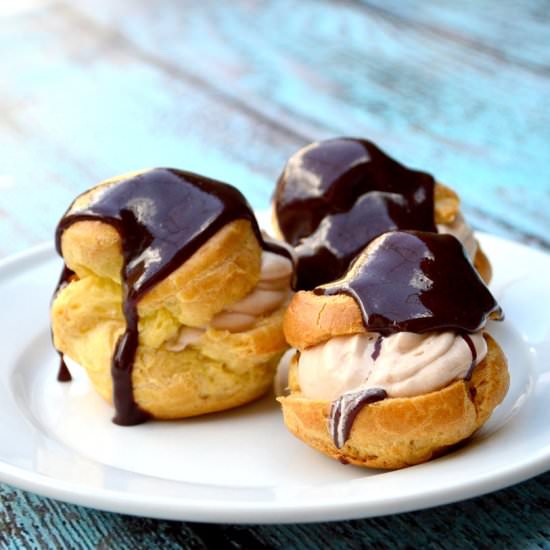 Irish Cream Profiteroles