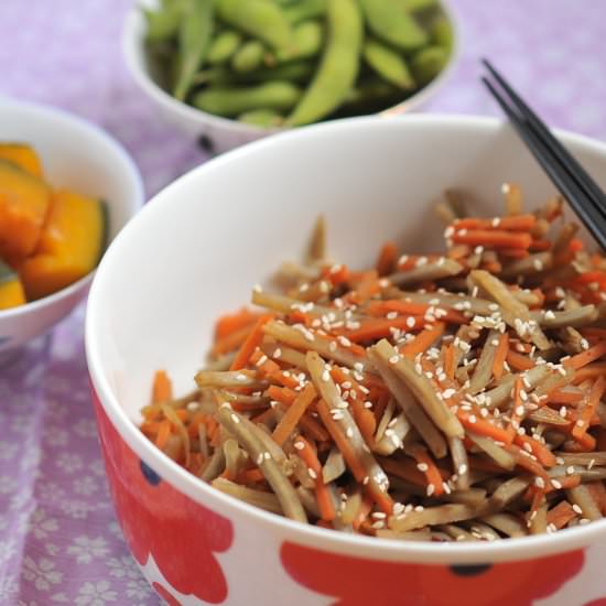 Burdock and Carrot Kimpira