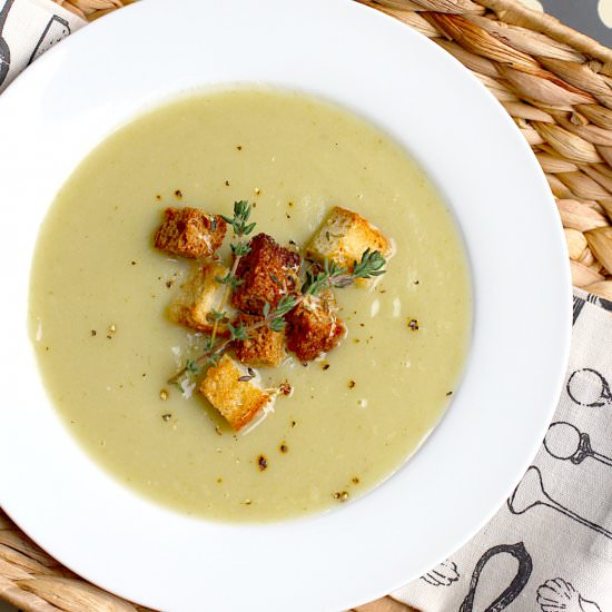 Potato and Green Garlic Soup