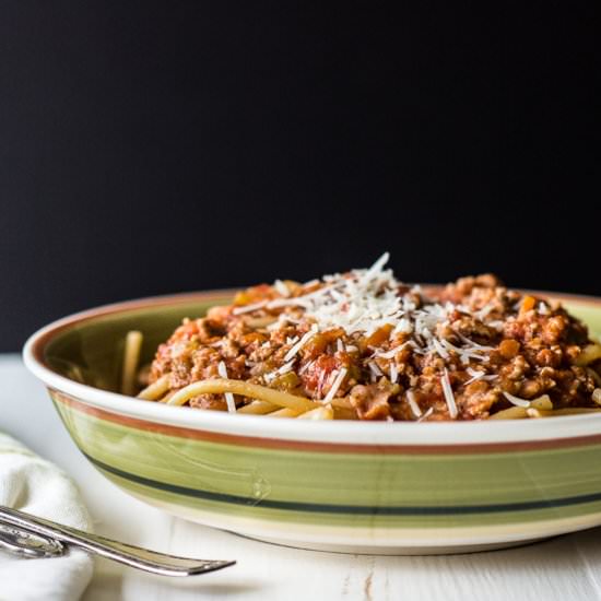 Bucatini Bolognese