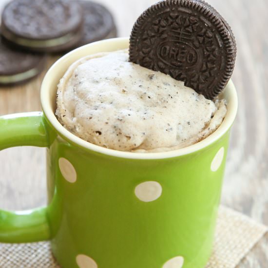 Cookies and Cream Mug Cake
