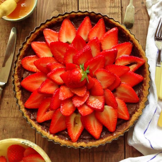 Chocolate Strawberry Tart