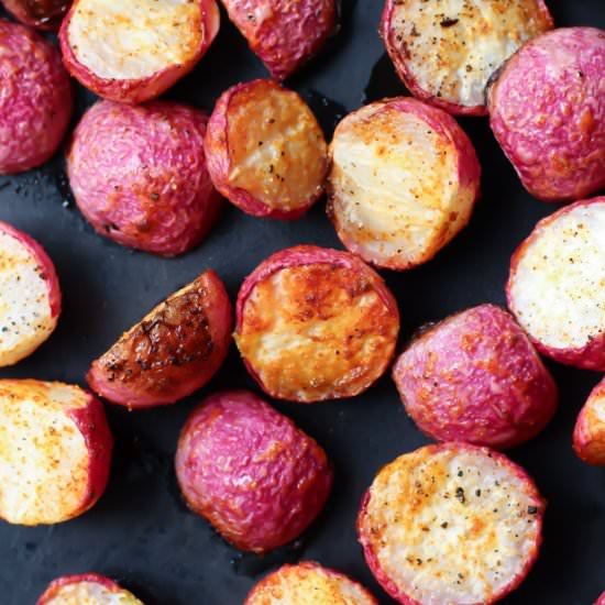 Crispy Roasted Radishes