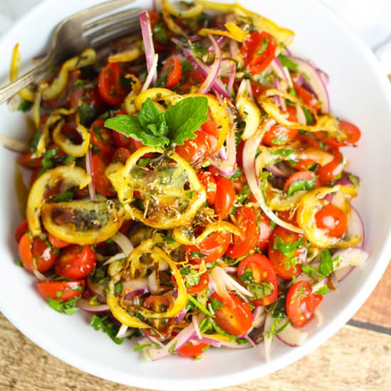 Roasted Lemon & Tomato Salad