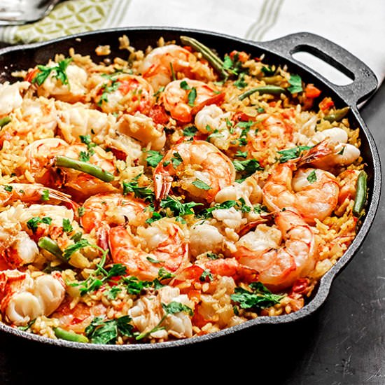 Easy Seafood Paella