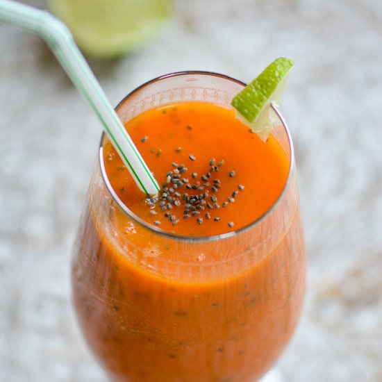 Carrot Pineapple Chia Smoothie
