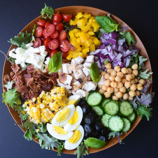 Chopped Salad w/ Tomato Vinaigrette