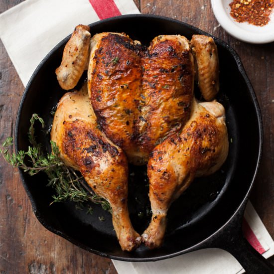 Cast Iron Chicken Diavola