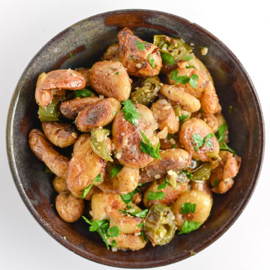Spicy Smashed Potatoes