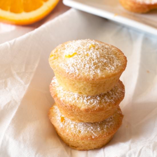 Orange Madeleine Mini Muffins