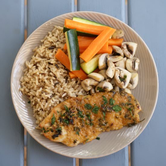 Healthy Maple Dijon Baked Chicken