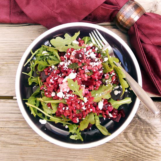 Roasted Beets and Barley Salad