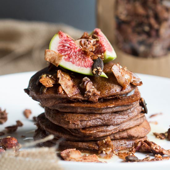 Mint Chocolate Pancakes