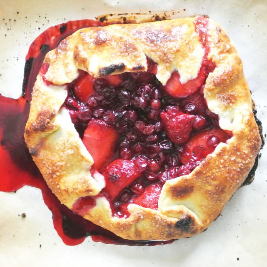 Lingonberry & Strawberry Galette