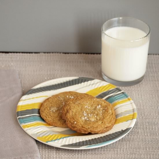 Salted Milk Chocolate Chip Cookies
