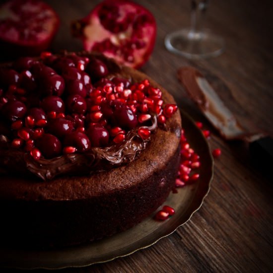 Flourless Chocolate Cherry Cake