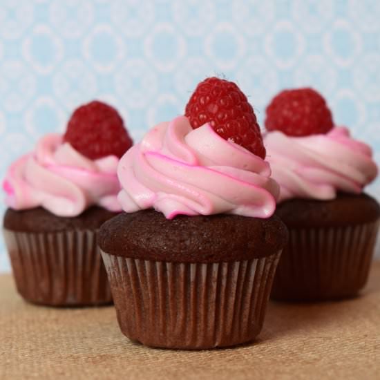 Chocolate Raspberry Cupcakes