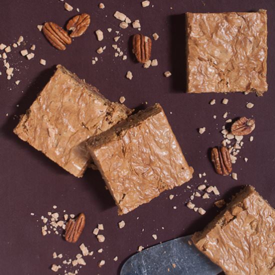 Salted Toffee Blondies