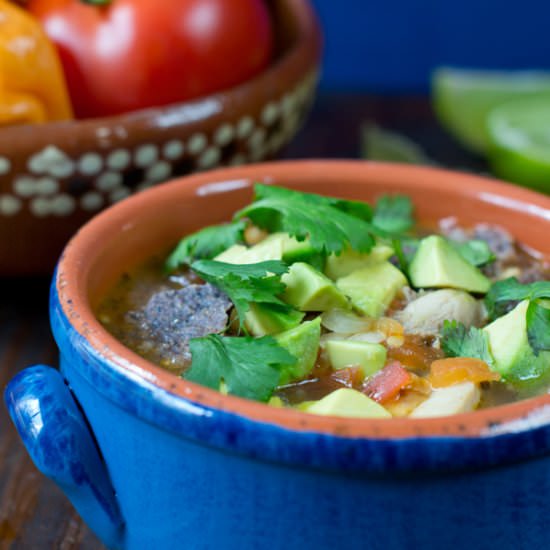 Quick Mexican Lime Soup