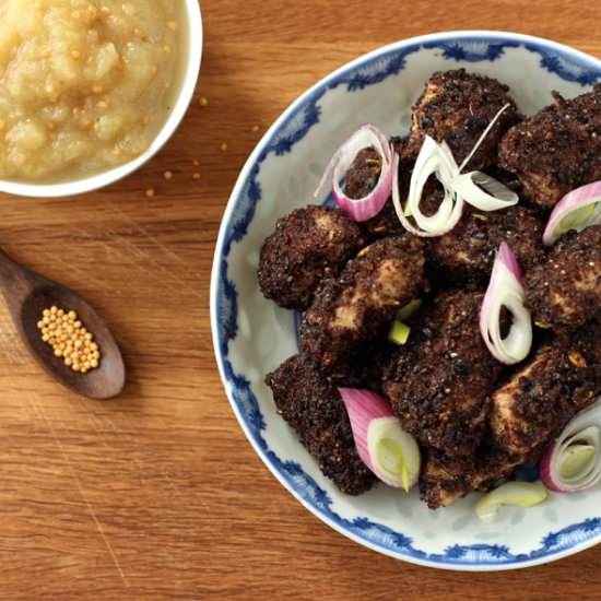 Black Rice Crusted Pork