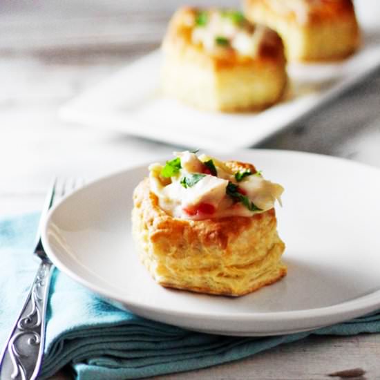 Hot Chicken Salad in Puff Pastry