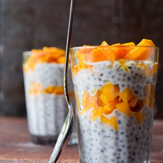 Mango-Chia Seed Pudding
