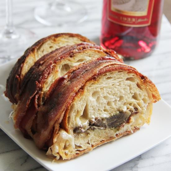 Bacon Inverted Grilled Cheese