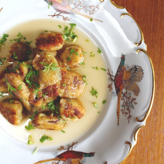 Potato and Shiitake Gnocchi
