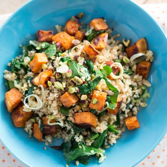 Bulgur Wheat and Sweet Potato