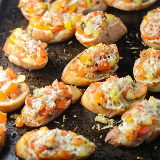 Bruschetta with Heirloom Tomatoes