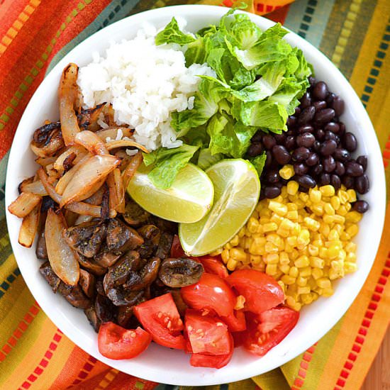 Easy Vegan Burrito Bowls