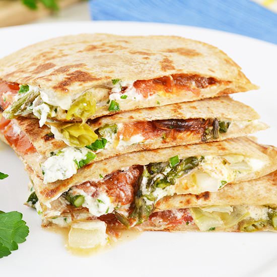 Herbed Goat Cheese Quesadilla