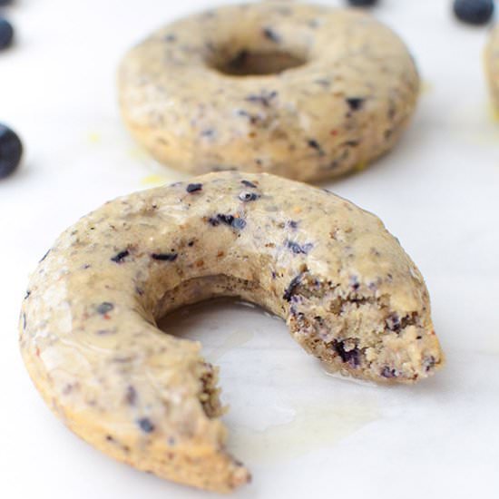 Blueberry Lemon Chia Donuts