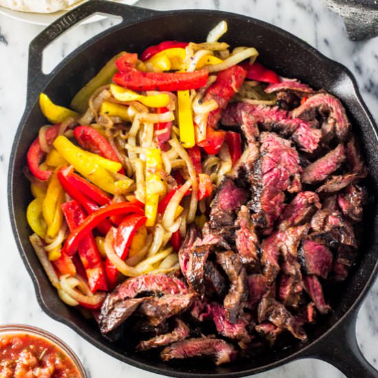 Skirt Steak Fajitas