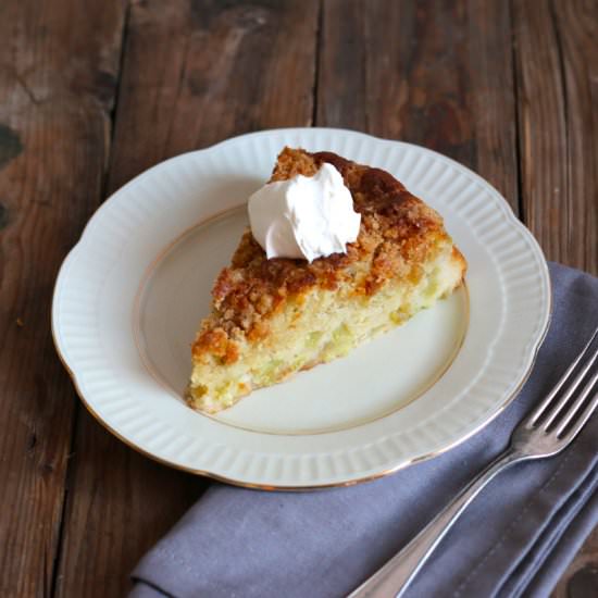 Rhubarb Ginger Crumble