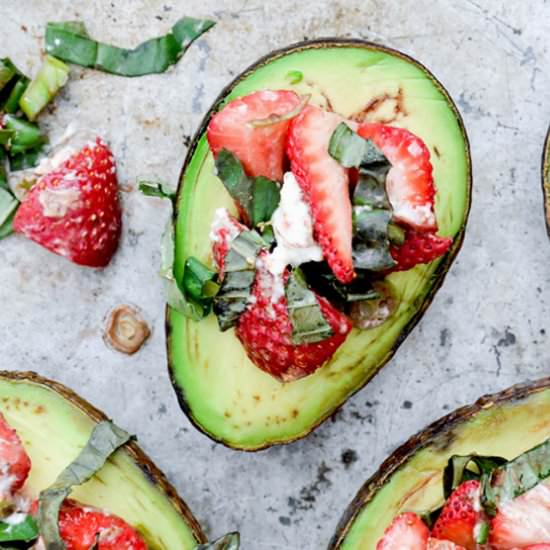 Avocados with Strawberry Salsa