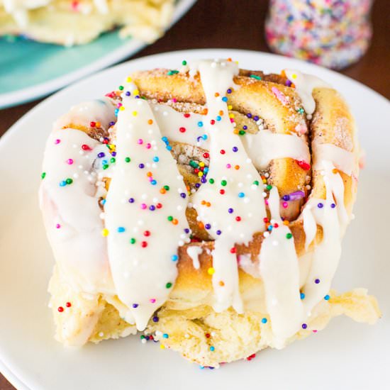 Homemade Confetti Cinnamon Rolls