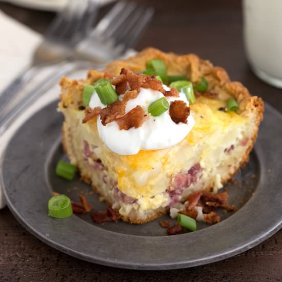 Loaded Potato Quiche