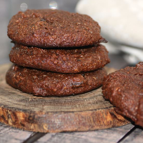 Chocolate Cake Almond Pulp Cookies