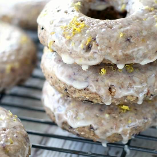 Blueberry Lemon Chia Doughnuts