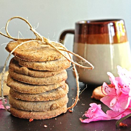 Chai and rose nankhatai cookies