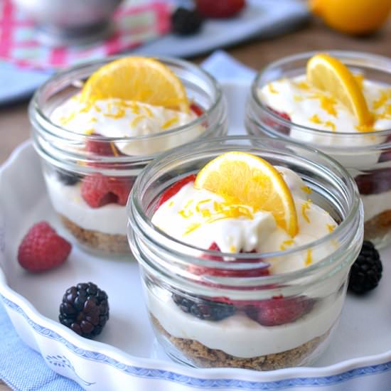 Lemon Berry Cheesecake Parfaits