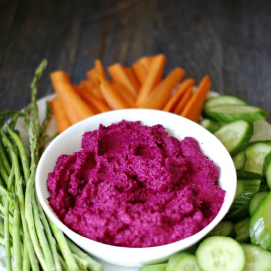 Lemony Beet Hummus