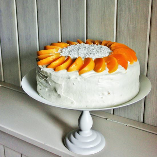 Peach Cream Cake