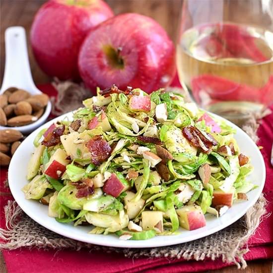 Apple, Almond, Bacon and Brussels Sprouts