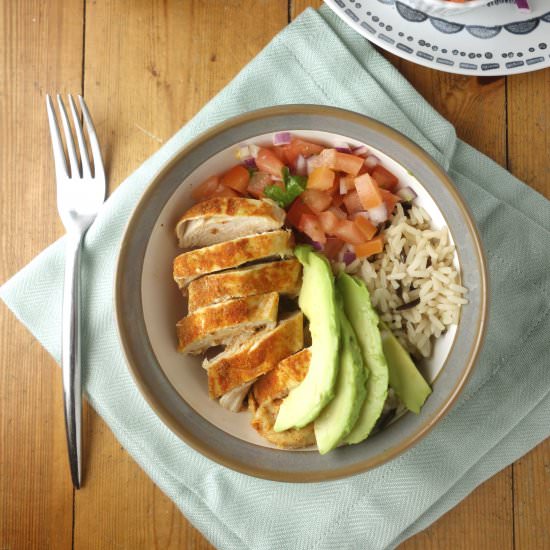 Paprika Chicken Burrito Bowls