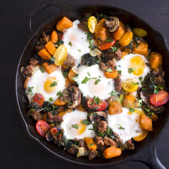 Sausage & Veggie Breakfast Skillet