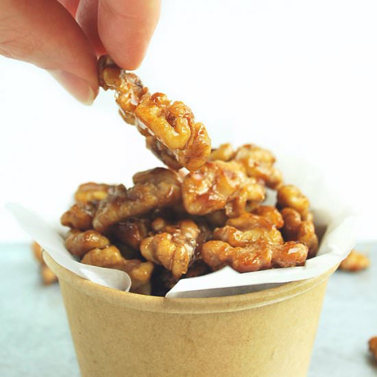 Easy Maple Walnuts (10 Minutes)
